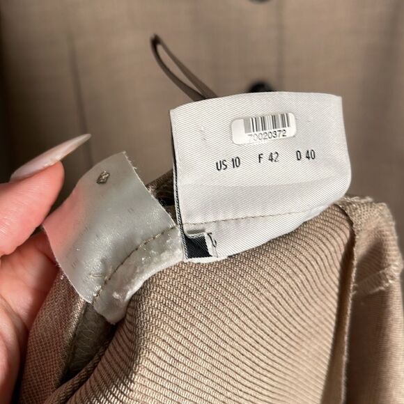 Vintage Akris Punto Jacket Blazer and Slacks Khaki Set US 10 - Picture 8 of 11